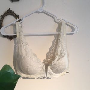 White lace bralette